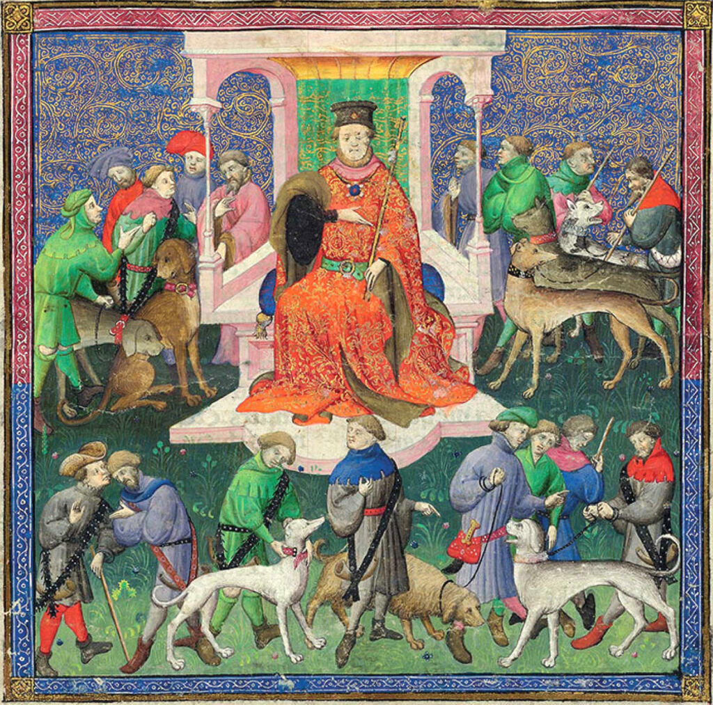 Livre de chasse de Gaston Phébus., Parigi, Bibliothèque nationale de France. Man. Fr 616, f. 13 (1408-1410) circa.